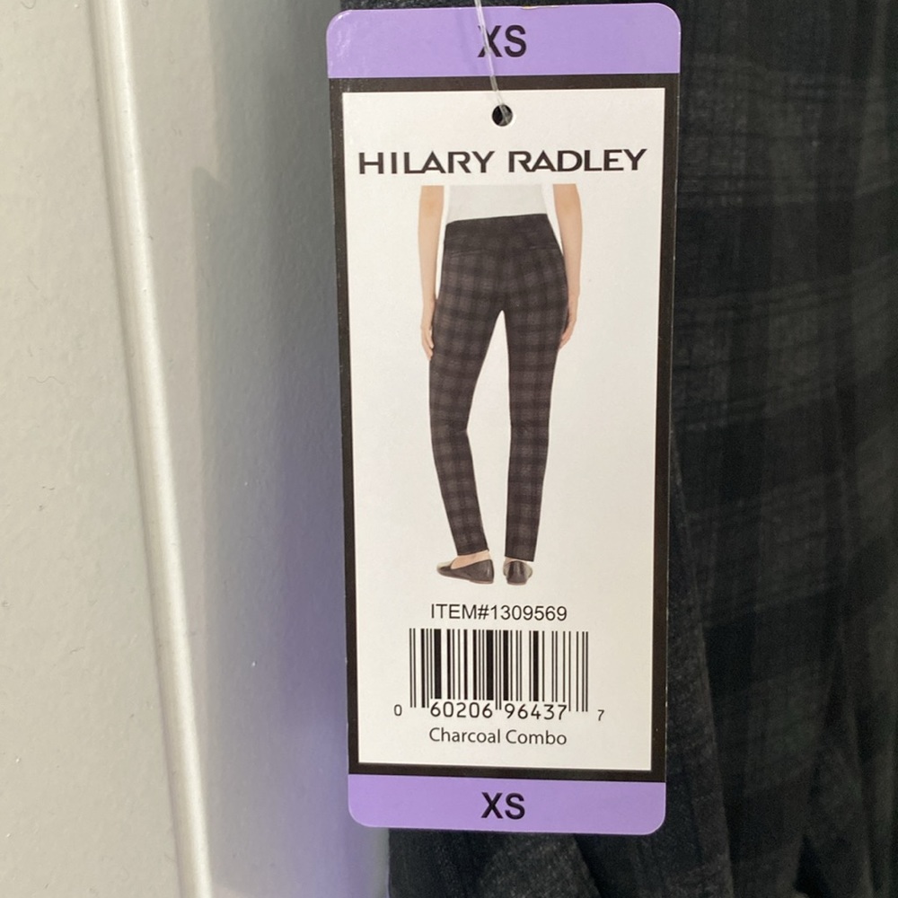 Black/Grey Plaid Work Pants - Picture 2 of 5